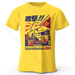 Urban Anime Dinosaur Graphic T-shirt - Unique Japanese Cartoon Design for Men Women Trendy Streetwear