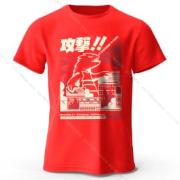 Urban Anime Dinosaur Graphic T-shirt - Unique Japanese Cartoon Design for Men Women Trendy Streetwear