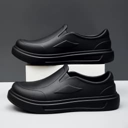 Men's Chef Shoes Anti Slip Oil Resistant Dirt Resistant Work Shoes Quick Drying Thick Soled Rain Shoes Large Size Breath Clogs