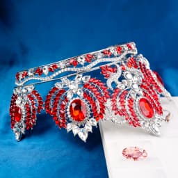 1PCS Baroque Big Rhinestone Crystal Tiaras Diadem for Queen Bridal Wedding Head Jewelry Large Crown Pageant Bride Headwear