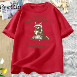 Funny Raccoon T Shirt It Was Not Easy Peasy Lemon Squeezy Raccoon T-Shirt Stay Trashy Graphic T Shirts Men Women Cotton Tees