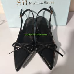 Bow Pointed Toe High Heels Sandals Women Brand Designer Shoes Fashion Slides Sexy Slingback Shoes Elegant Mules Sandals Female