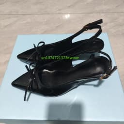 Bow Pointed Toe High Heels Sandals Women Brand Designer Shoes Fashion Slides Sexy Slingback Shoes Elegant Mules Sandals Female