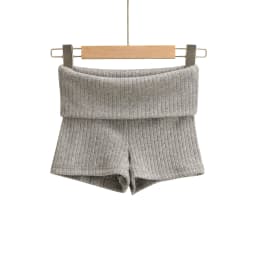 Summer Clothes Casual Shorts Woman Knit Fold Over Shorts High Waisted Slim Fit Stretchy Yoga Shorts Active Jogger Shorts Black