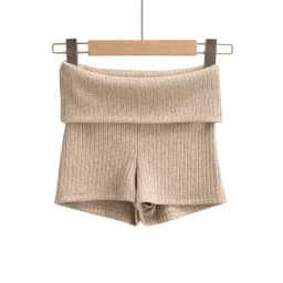 Summer Clothes Casual Shorts Woman Knit Fold Over Shorts High Waisted Slim Fit Stretchy Yoga Shorts Active Jogger Shorts Black