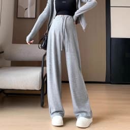 Maternity Pants Spring and Fall Models Wide-Legged Pants Without Babywear Maternity Casual Pants Large Size Glutinous Rice Pants