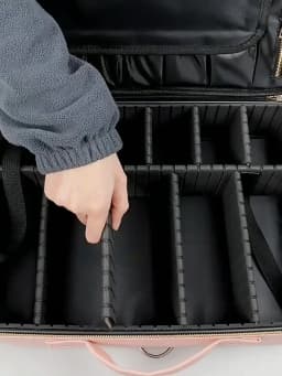 Professional Cosmetic Bag for Women Leather Travel Makeup Case Female Large Capacity Beauty Tool Makeup Brush Artist Make Up Box