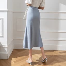 Elegant Fashion Office Work Trumpet Skirt For Woman Korean Style Casual Slim Mid-Long Mermaid Skirt Female