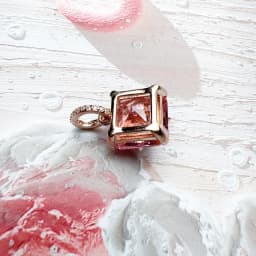 Rose Gold Plated Star with Stone Pendant Brand New Fashion Jewelry Romantic Gift for Women