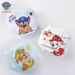 3PCS/SET Original Paw Patrol Children's Cotton Underpants Chase Marshall Rubble Boy Baby Triangle Underwear Boys Shorts Briefs