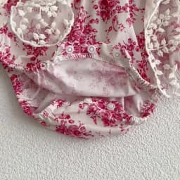 2025 Summer New in Infant Princess Style Jumpsuits Newborn Kids Bow Lace Flower Outwear Toddler Bodysuits+headbands 0-24M