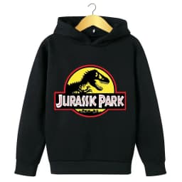 Children Clothing Jurassic Park Dinosaur Print Boys Girls Hoodie Tops Spring Autumn Leisure Sweatshirr Toddler 3-12 Year Coat