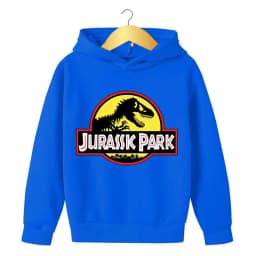 Children Clothing Jurassic Park Dinosaur Print Boys Girls Hoodie Tops Spring Autumn Leisure Sweatshirr Toddler 3-12 Year Coat