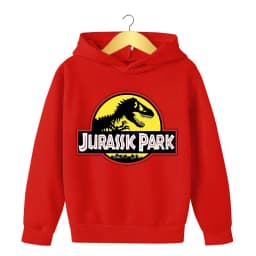 Children Clothing Jurassic Park Dinosaur Print Boys Girls Hoodie Tops Spring Autumn Leisure Sweatshirr Toddler 3-12 Year Coat