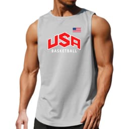Usa and Flag of The United States Fashion Sports Tank Tops Mens Summer Quick Dry Mesh Gym Clothing Muscle Vest Basketball Jersey