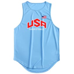 Usa and Flag of The United States Fashion Sports Tank Tops Mens Summer Quick Dry Mesh Gym Clothing Muscle Vest Basketball Jersey