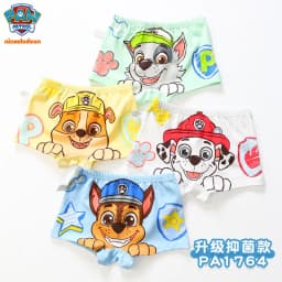 2024 New Genuine Paw Patrol Boys Girls Underpants Children Underwear Girls shorts Boxer Brief Cotton Corner Pants High Quality