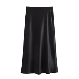 KONDALA 2026 Spring Summer Brown Satin Women Skirts Chic Elegant Prom Ladies Skirts Valentine‘s Day Beach Party Girls Skirts