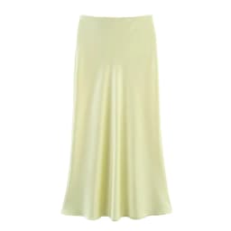 KONDALA 2026 Spring Summer Brown Satin Women Skirts Chic Elegant Prom Ladies Skirts Valentine‘s Day Beach Party Girls Skirts