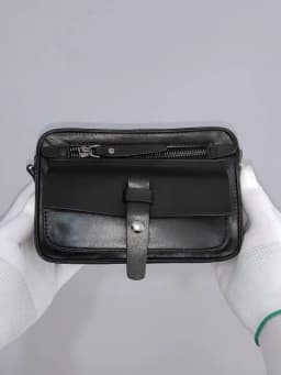 Genuine Leather Small Crossbody Cell Phone Bag for Women Men Strap Shoulder Handbag Purse Camera Bag with Credit Card Slots