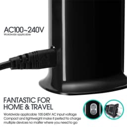 30W Fast Multi 6 USB Port Hub Charger Desktop Quick Charging Dock Station Home Multiple Travel Adapter Wall Socket For iPhone 15