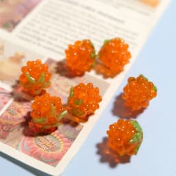 DIY Mini Czech Glass Grape Beads Raspberry Pendant Accessory Bead