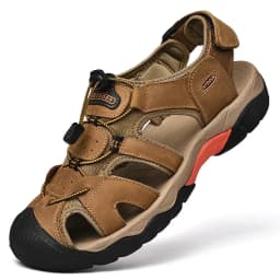 2024 Genuine Leather Men Shoes Summer New Large Size Men's Sandals Men Sandals Fashion Sandals Slippers Big Size 38-47