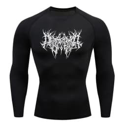 Y2K GYM Compression Tshirts Sport Workout Thorn Print T-shirts Mens Running Fitness Tight Summer Sportswear Top Tee
