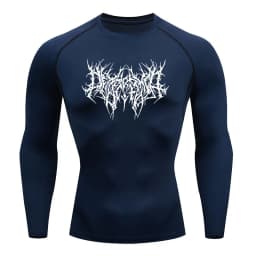 Y2K GYM Compression Tshirts Sport Workout Thorn Print T-shirts Mens Running Fitness Tight Summer Sportswear Top Tee
