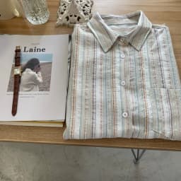 Casual Loose Shirts for Women Striped Sunscreen Shirt with Pocket Button Clothes New Fashion 2025 Spring 781