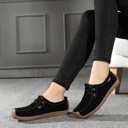 Lightweight Casual Shoes Women's Oversized Breathable Elegant Comfortable and Non Slip in Summer Round Toe Flat Shoes for Girls
