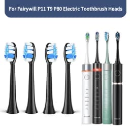 Fairywill P11 T9 P80 Electric Toothbrush Heads Compatible with Fairywill P11 T9 P80 Electric Toothbrush，4/8/16pcs