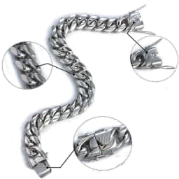 Top Quality Stainless Steel Miami Curb Cuban Chain Bracelet Hip Hop Rocker Women Mens Unisex Jewelry 8/10/12/14mm
