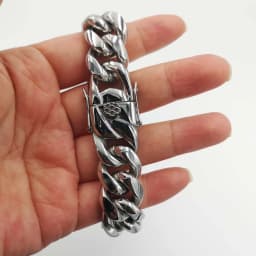 Top Quality Stainless Steel Miami Curb Cuban Chain Bracelet Hip Hop Rocker Women Mens Unisex Jewelry 8/10/12/14mm