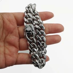 Top Quality Stainless Steel Miami Curb Cuban Chain Bracelet Hip Hop Rocker Women Mens Unisex Jewelry 8/10/12/14mm