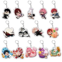 Anime Dandadan Momocute Cartoon Key Ring Keychain Jewelry Girl Pendant Fashion Children Gift Accessories Bag Charms Acrylic