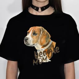 Summer Beagle T Shirt Women Comic Graphic Streetwear Tshirt Girl Funny Clothing Creative Fashion Women's T-Shirt Clothing
