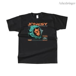 Mens Cotton Jonesy The Space Cat Graphic T Shirt Street Casual Style Tee for Men and Women