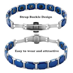 ARADOO Premium Ceramic Bracelet with Magnetic Hematite Titanium Steel Wristband Jewelry Gifts