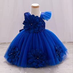 Elegant Girl Princess Dress Small Flying Sleeves Asymsymmetrical Straps Formal Occasion Girl Dress Sequin Wedding Dress Party Gi