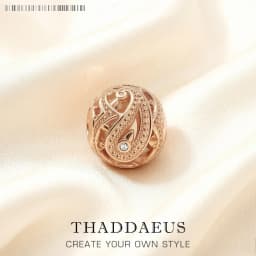 Rose Gold Beads Water Drop 925 Sterling Silver Charm Jewelry Accessories Trendy Gift For Women
