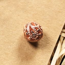 Rose Gold Beads Water Drop 925 Sterling Silver Charm Jewelry Accessories Trendy Gift For Women
