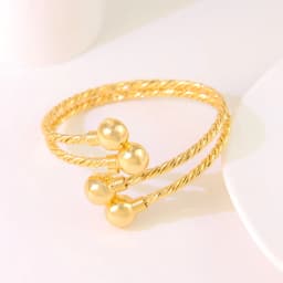 Dubai Gold Plated Cuff Bracelets 21k Gold Color Luxury Saudi Bridal Wedding Bangles Turkish Women Wedding Party Ramadan Jewelry