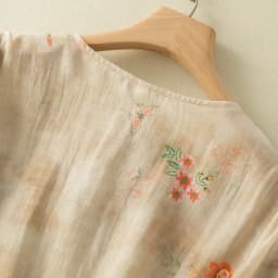 Chinese Style Apricot Floral Printing O-Neck Short Sleeve T-shirt Women's Blouse Shirt Korean Fashion Female Clothing Tops 2024