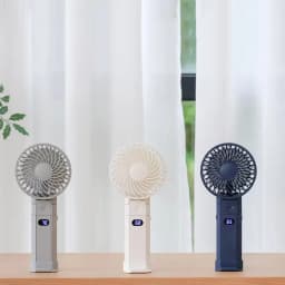 USB Rechargeable Handheld Mini Fan, Foldable Portable Removable Desktop Air Cooler Fan, Cooling Fan with Display Screen