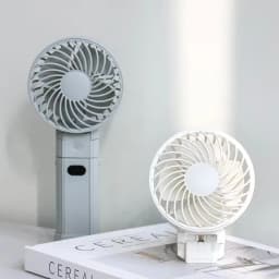 USB Rechargeable Handheld Mini Fan, Foldable Portable Removable Desktop Air Cooler Fan, Cooling Fan with Display Screen