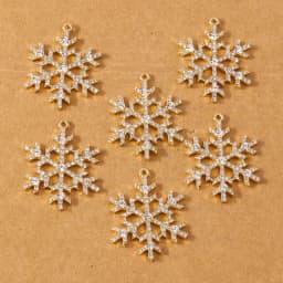 5pcs 38*30mm Luxury Crystal Rhinestone Snowflake Pendant Charms for Jewelry Making Earrings Necklace DIY Accessories Supplies