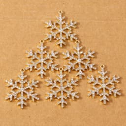 5pcs 38*30mm Luxury Crystal Rhinestone Snowflake Pendant Charms for Jewelry Making Earrings Necklace DIY Accessories Supplies