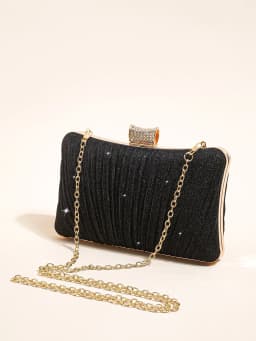 Sparkling Clutch Purses Bride and Bridesmaid Handbag Elegant Detachable  Chain Evening Bag for Women Club Party