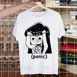 Komi San Can't Communicate T Shirt Men Shirts Summer Top Komisan Shouko Excited Tshirts Short Sleeves Tees Manga Tadano T-Shirt